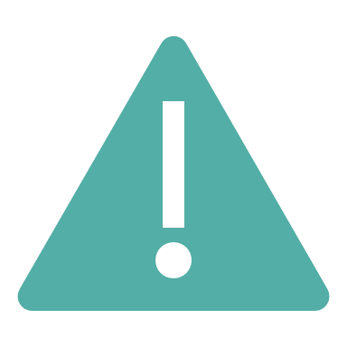 Avertissement avec un remplissage uni